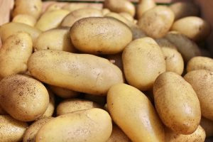 Jazzy potatoes close up